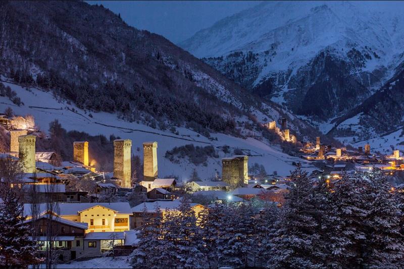 Лучших Сванетия Зимой&nbsp;Фото